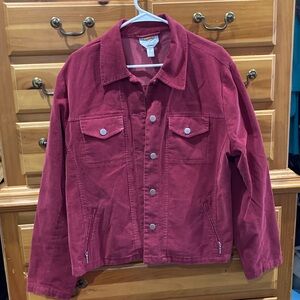 Talbots Red Jean Jacket